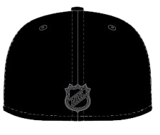 Vancouver Canucks New Era 59FIFTY Skate Logo Pro Fit Hat - Black on Black