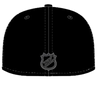 Vancouver Canucks New Era 59FIFTY Skate Logo Pro Fit Hat - Black on Black
