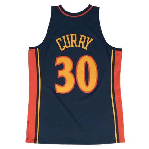 Mitchell & Ness Vintage Golden State Warriors Steph Curry Jersey ('09/'10) - Navy