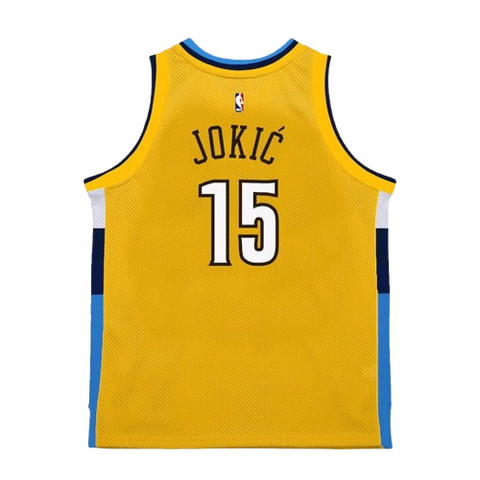 Mitchell & Ness Vintage Denver Nuggets Nikola Jokic Jersey ('17/'18) - Yellow