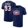 Montreal Canadiens Ivan Demidov #93 Player Tee - Navy