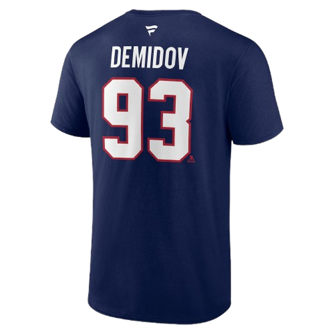 Montreal Canadiens Ivan Demidov #93 Player Tee - Navy