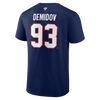 Montreal Canadiens Ivan Demidov #93 Player Tee - Navy