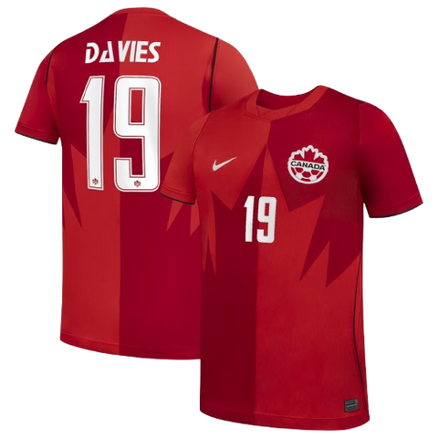 Nike Youth Fit Alphonso Davies World Cup 2026 Home Jersey  - Red