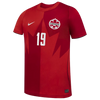 Nike Youth Fit Alphonso Davies World Cup 2026 Home Jersey  - Red
