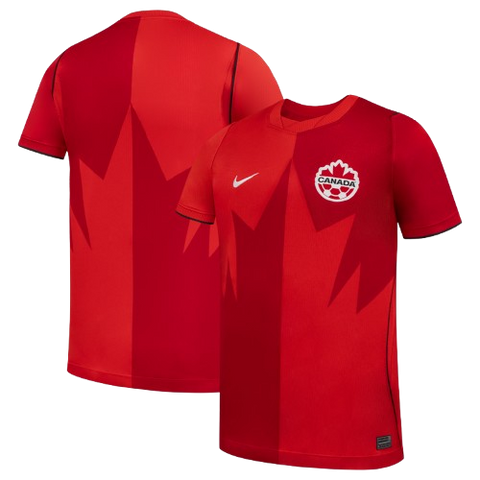Nike Youth Fit Soccer Canada World Cup 2026 Home Jersey  - Red