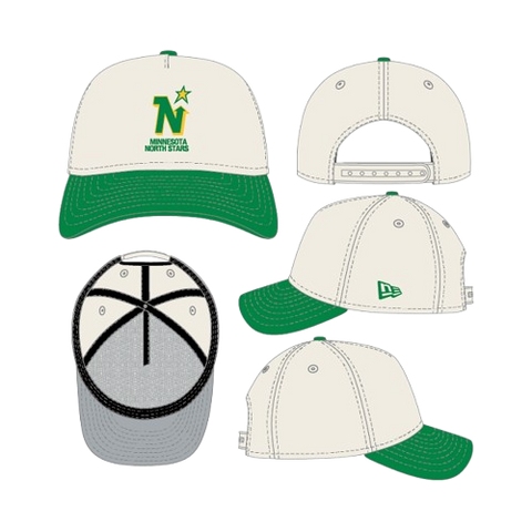 Minnesota North Stars A-Frame 9FORTY Adjustable - Cream