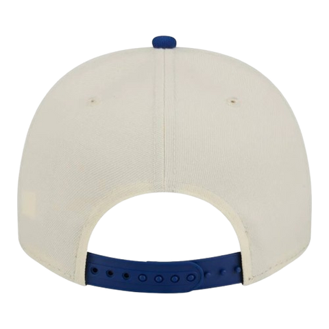 Toronto Blue Jays New Era 9FIFTY A-Frame Snapback Tri-Logo Hat - Cream & Blue
