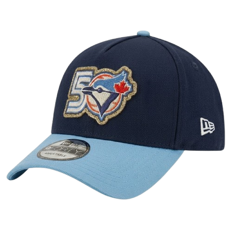 Toronto Blue Jays A-Frame 9FORTY Adjustable  - 50th Navy