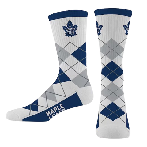 Toronto Maple Leafs Argyle Socks Men's Size 10-13