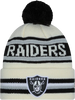 Las Vegas Raiders New Era Cuffed Knit Toque with Pom – Cream
