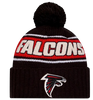 Atlanta Falcons Sideline Cuffed Knit Toque with Pom – Black