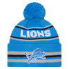 Detroit Lions New Era Knit Toque with Pom- Two Tone