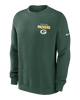 Green Bay Packers Nike Draw Block Club Pullover Sweatshirt - Green
