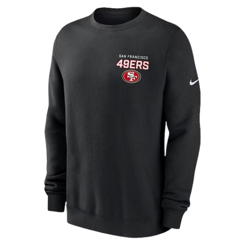 San Francisco 49ers Nike Draw Block Club Pullover Sweatshirt - Black