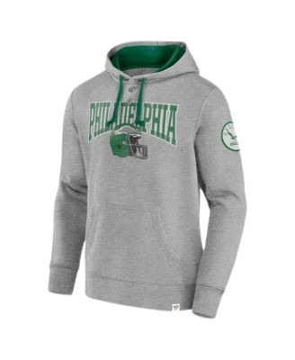 Philadelphia Eagles Fanatics Label Maker Pullover Hoodie - Gray