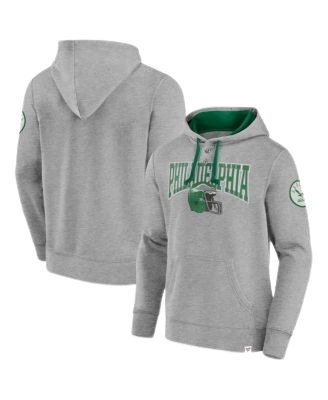 Philadelphia Eagles Fanatics Label Maker Pullover Hoodie - Gray
