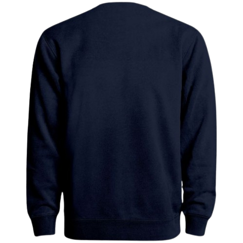 New York Yankees Twill Wordmark Bulletin Crewneck Pullover Sweater - Navy