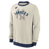 New York Yankees Nike Cooperstown Collection Pullover Sweatshirt - Cream