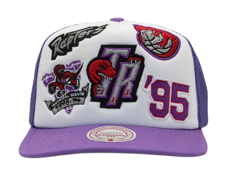 Toronto Raptors Mitchell & Ness Foam Trucker Snapback