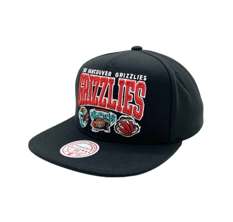 Vancouver Grizzlies Mitchell & Ness Snapback - Trio Logo