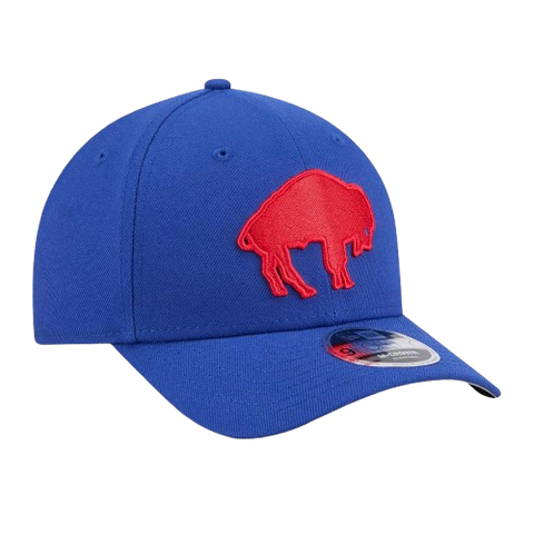Buffalo Bills M-Crown 9FORTY Adjustable One Size Hat Vintage Logo - Blue