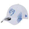 Los Angeles Rams New Era 39THIRTY Active Stretch Fit - White