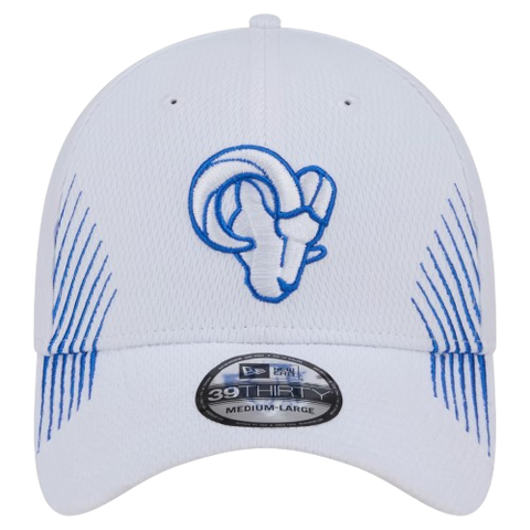 Los Angeles Rams New Era 39THIRTY Active Stretch Fit - White