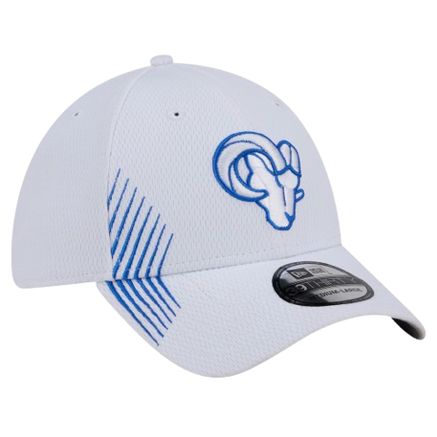 Los Angeles Rams New Era 39THIRTY Active Stretch Fit - White