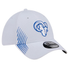 Los Angeles Rams New Era 39THIRTY Active Stretch Fit - White