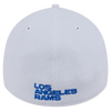 Los Angeles Rams New Era 39THIRTY Active Stretch Fit - White