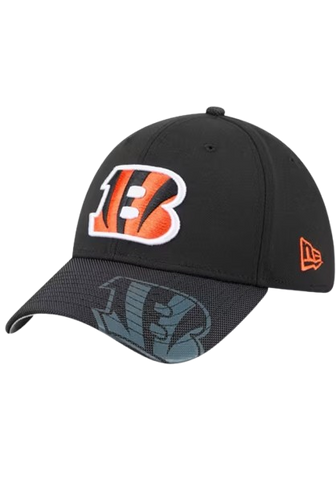 Cincinnati Bengals New Era 39THIRTY Visor Hit Stretch Fit - Black