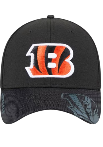 Cincinnati Bengals New Era 39THIRTY Visor Hit Stretch Fit - Black