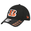Cincinnati Bengals New Era 39THIRTY Visor Hit 2.0 Stretch Fit - Black