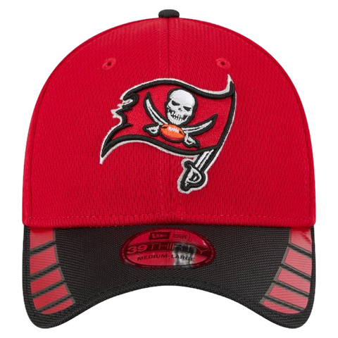 Tampa Bay Buccaneers New Era 39THIRTY Visor Hit 2.0 Stretch Fit - Red