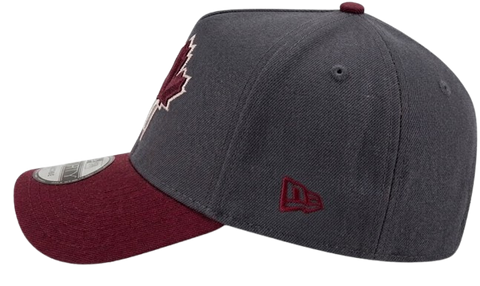 Toronto Blue Jays A-Frame 9FORTY Adjustable  - Granite & Burgundy