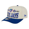 Toronto Blue Jays New Era 9FIFTY A-Frame Snapback Tri-Logo Hat - Cream & Blue