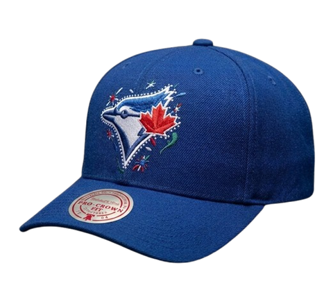 Toronto Blue Jays Mitchell & Ness Day of the Dead Pro Crown Snapback - Navy