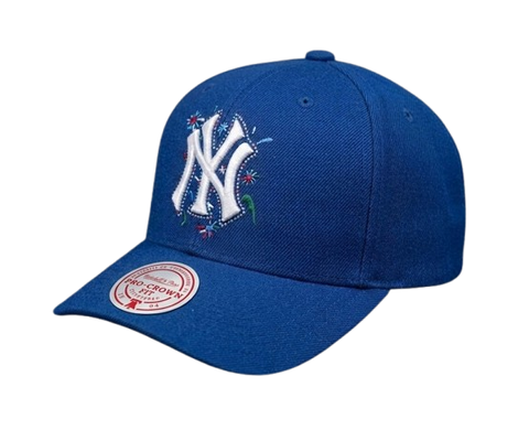 New York Yankees Mitchell & Ness Day of the Dead Pro Crown Snapback - Navy