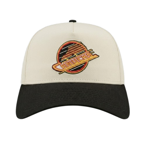 Vancouver Canucks Vintage New Era 9FORTY A-Frame Snapback - Two-Tone