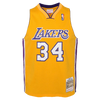 Youth Fit Shaquille O'Neal Los Angeles Lakers Mitchell & Ness '99/00 Hardwood Classic Jersey - Gold
