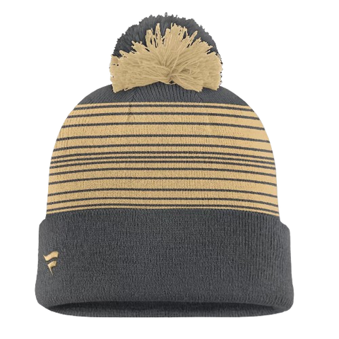 Vegas Golden Knights Striped Cuffed Knit Toque with Pom