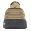 Vegas Golden Knights Striped Cuffed Knit Toque with Pom