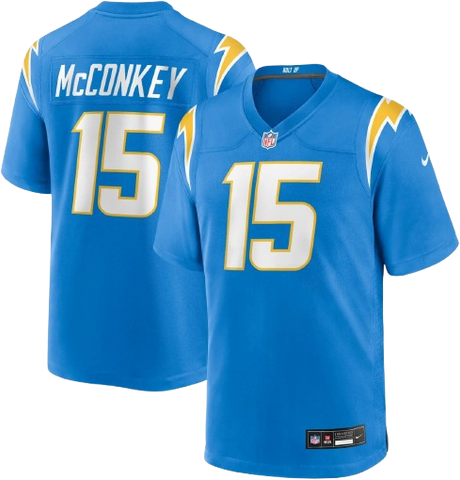 Los Angeles Chargers Ladd McConkey Nike Game Jersey Home - Sky Blue