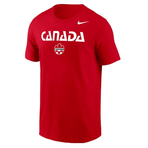 Nike Soccer Canada Script & Logo Core T-Shirt - Red