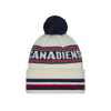 Montreal Canadiens Cuffed Knit Toque with Pom – Cream
