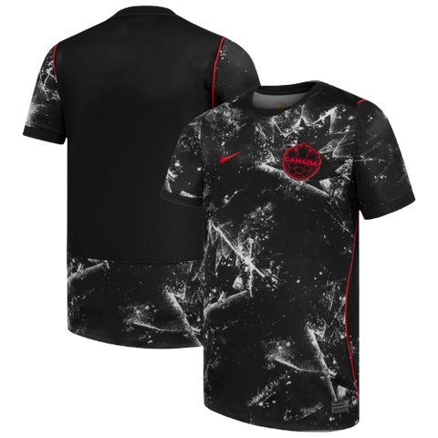 Nike Youth Fit Soccer Canada World Cup 2026 Away Jersey  - Black