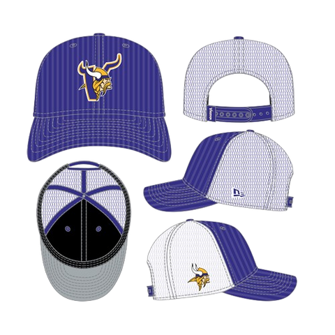 Minnesota Vikings New Era 9SEVENTY Stretch-Snap Deceptor Letter Logo Trucker Hat- Purple