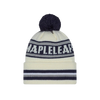 Toronto Maple Leafs Cuffed Knit Toque with Pom – Cream