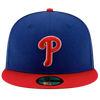 Philadelphia Phillies New Era 59FIFTY Pro Fit Hat Alternate - Blue & Red